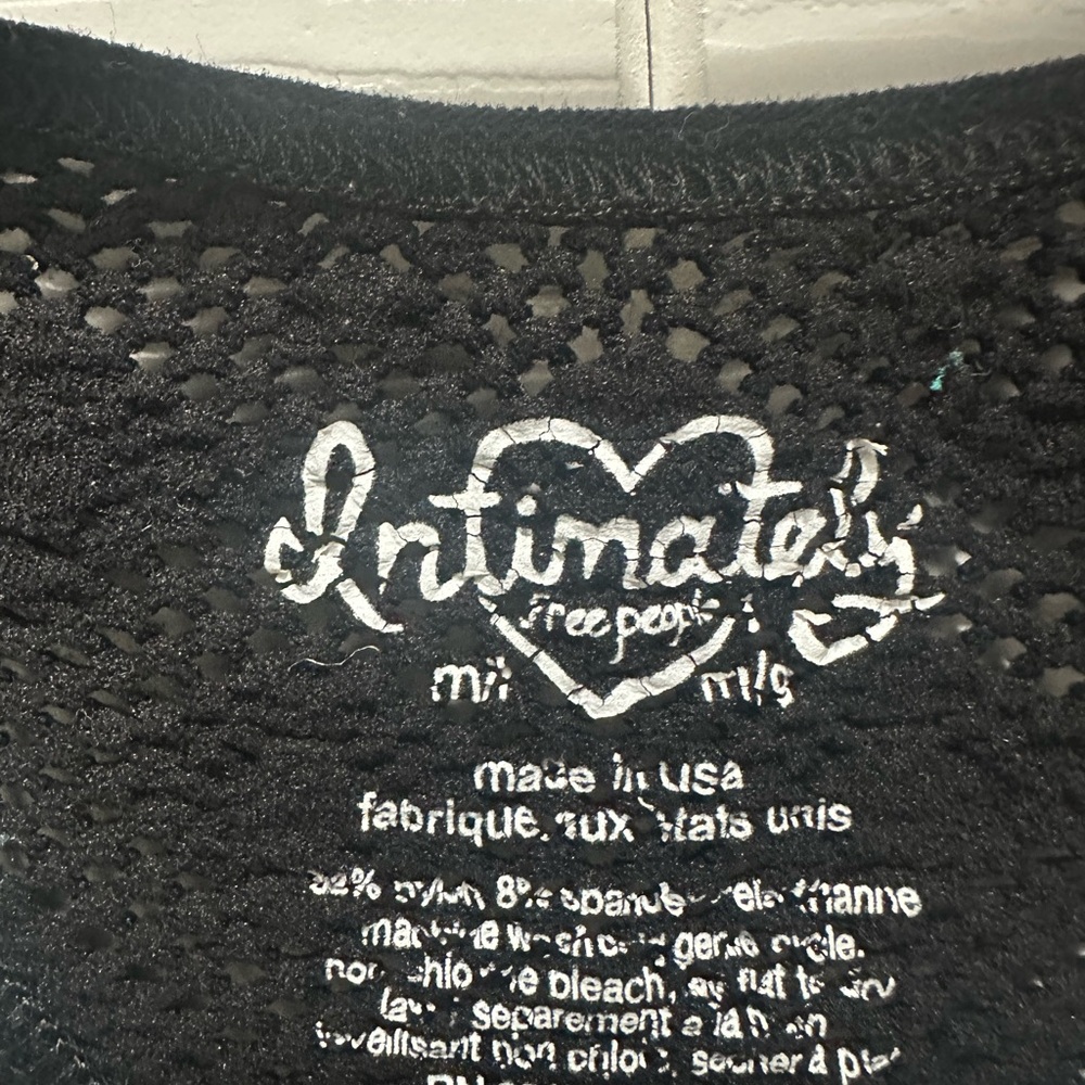 Intimately by Free People Black Lace Women's Top - Picture 3 of 4